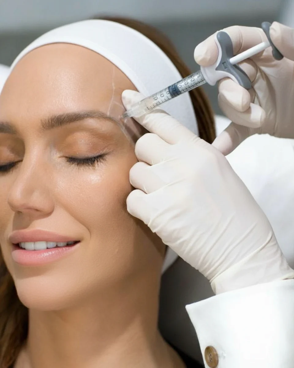 Botox injections to soften forehead and crow's feet lines at Mara's Med Spa Dallas