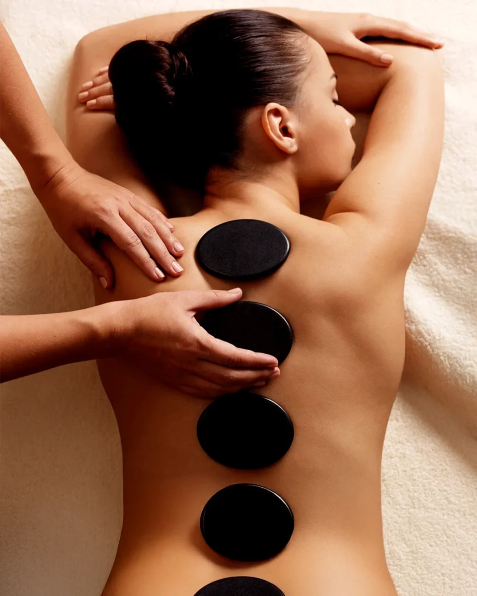 Hot Stone Massage therapy for warmth and relaxation in Dallas